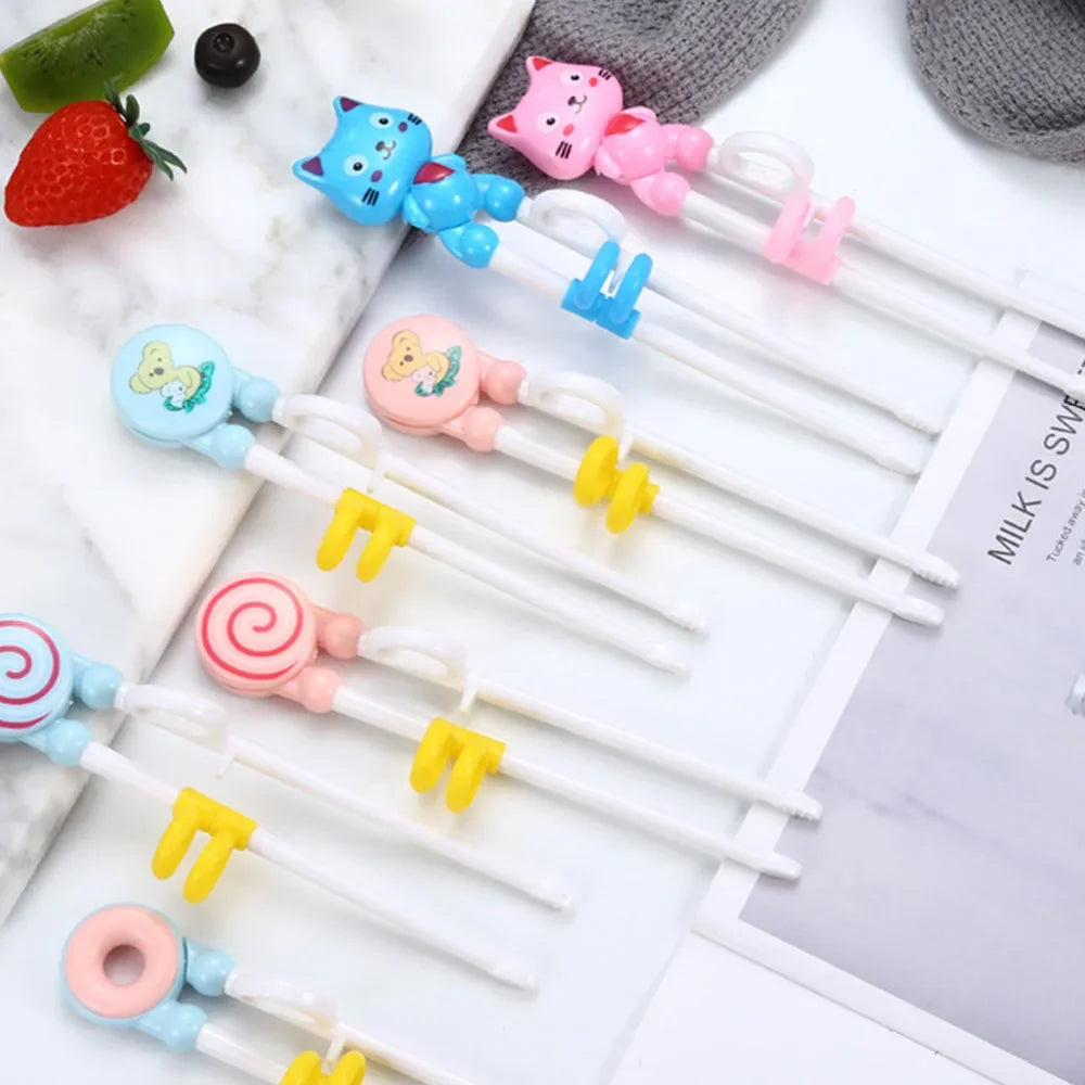 1Pair Chopsticks for Right Hand Home Children's Products Kitchen Tools Chopsticks Kids Baby Learning Helper Training Children