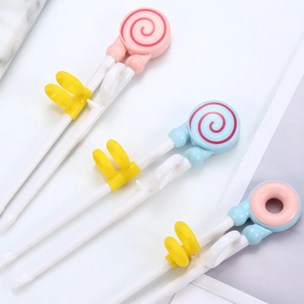 1Pair Chopsticks for Right Hand Home Children's Products Kitchen Tools Chopsticks Kids Baby Learning Helper Training Children