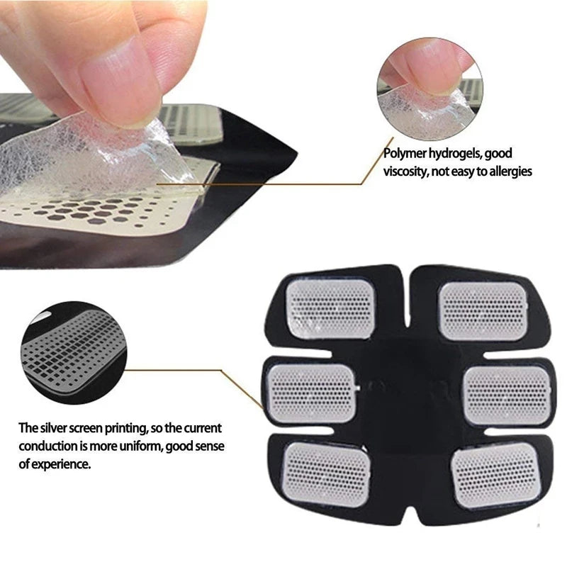 Wireless EMS Abdominal Muscle Stimulator Buttock Hip Trainer Waist Arm Leg Body Smart Slimming Massager Unisex Fitness Equiment