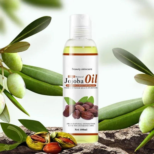 100ml Brand Natural Organic Jojoba Oil Massage Skin Care Relieve Stress Relaxing Moisturizing brighten Tone Essential Oil
