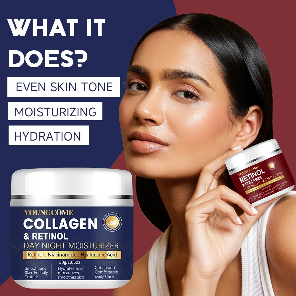 Retinol Face Skin Care Retinol Collagen Cream Anti-aging Wrinkle Deep Hydration Moisturizing Skin Health Whitening Exfoliation