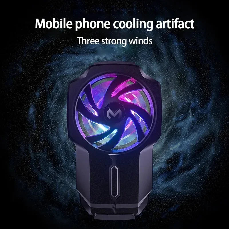 DL05 Mobile Phone Cooler Ice Cooling Fan Radiator For PUBG Phone Cooler System Cool Heat Sink For Cellphones Tablets