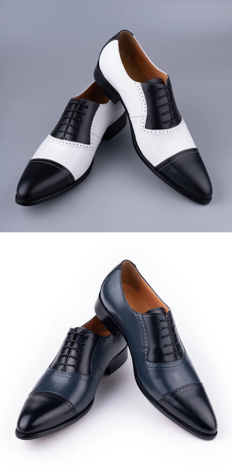 Business Versatile Lace-Up Fashion Dress Shoes Formal Office Casual Breathable Men Suit Footwear Oxford Style New Arrival Design