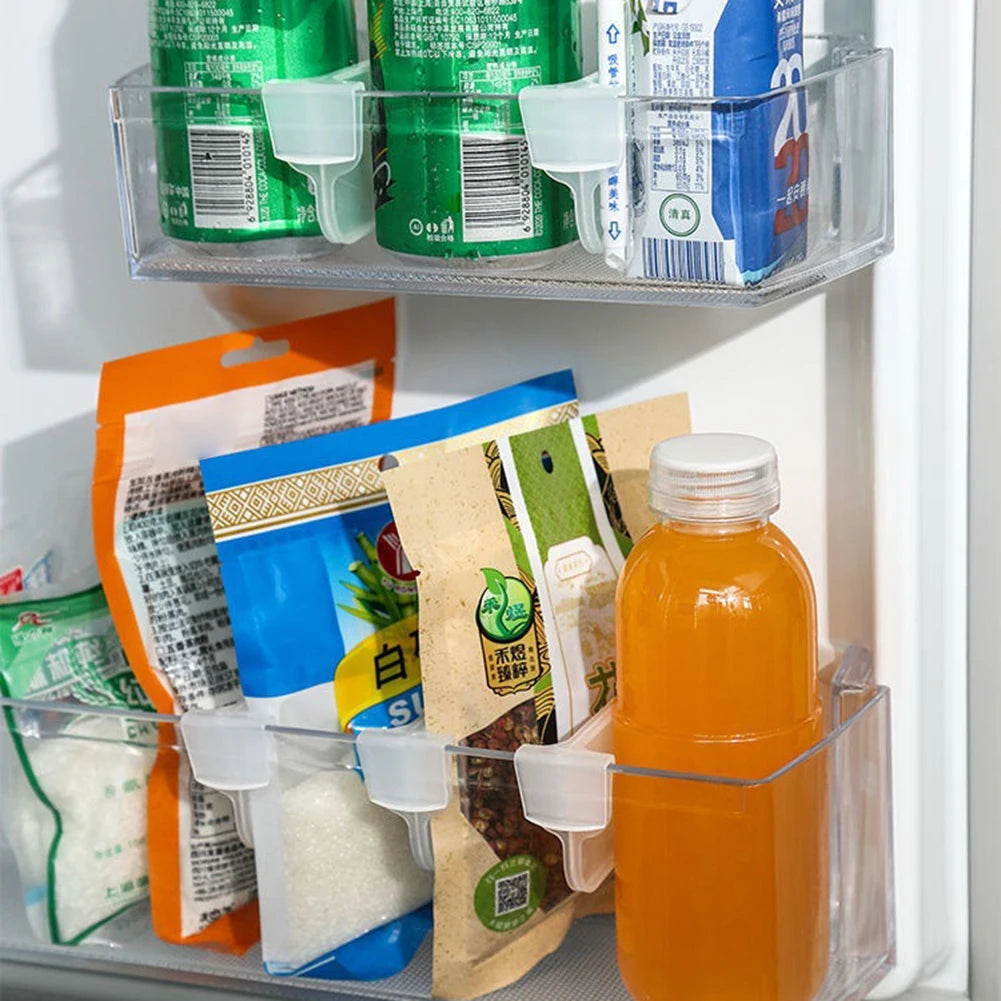 Fridge Storage Partition Board Kitchen Gadgets Storage Splint Free Adjustment Multifunctional Supplies for Beverages Milk Spices
